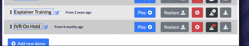 Under the 'Example Audio' section you can see your demo audio.