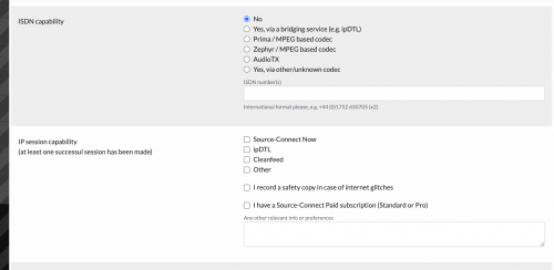 The ISDN capability section has been removed.