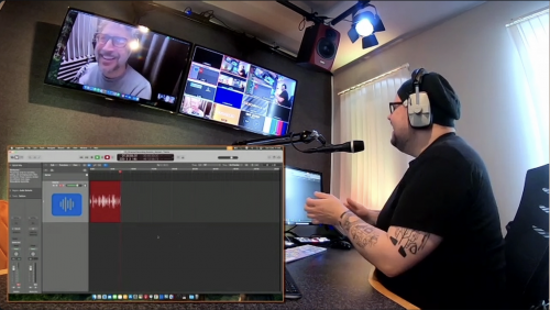 This is the view a client might see. In this session, our engineer Matt is linking up with the amazing Wes Venn.